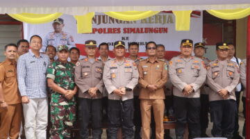 Kunker Maraton Sehari, Kapolres Simalungun Sambangi Tiga Polsek Tegaskan Soliditas TNI-Polri-Pemerintah